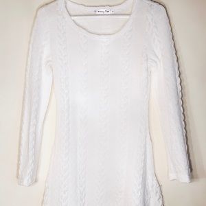 Morning Top - white long sweater NEW